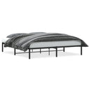 vidaXL fekete fém ágykeret 183 x 213 cm