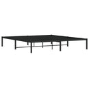 vidaXL fekete fém ágykeret 183 x 213 cm