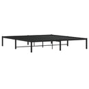 vidaXL fekete fém ágykeret 183 x 213 cm