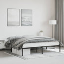 vidaXL fekete fém ágykeret 183 x 213 cm