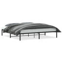 vidaXL fekete fém ágykeret 200 x 200 cm