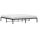vidaXL fekete fém ágykeret 200 x 200 cm