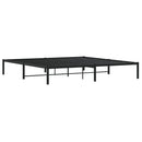 vidaXL fekete fém ágykeret 200 x 200 cm