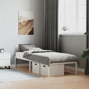 vidaXL fehér fém ágykeret 75 x 190 cm