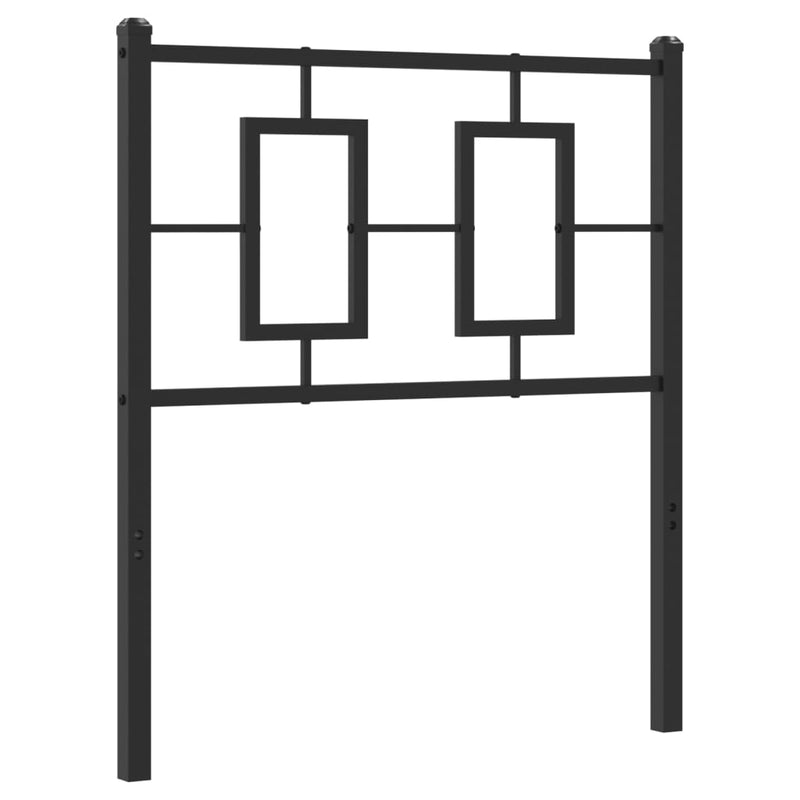 vidaXL fekete fém fejtámla 75 cm