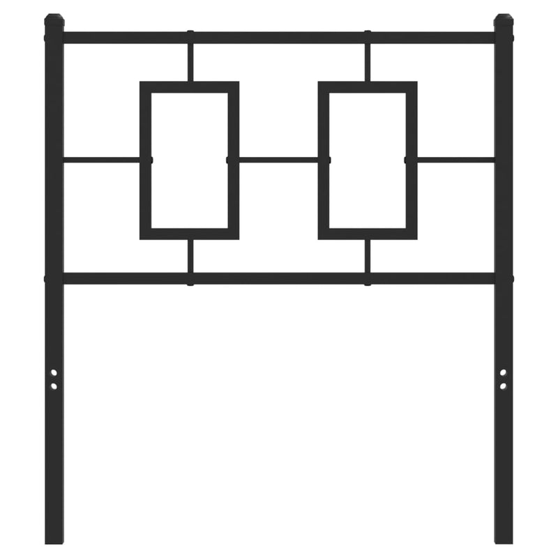 vidaXL fekete fém fejtámla 75 cm