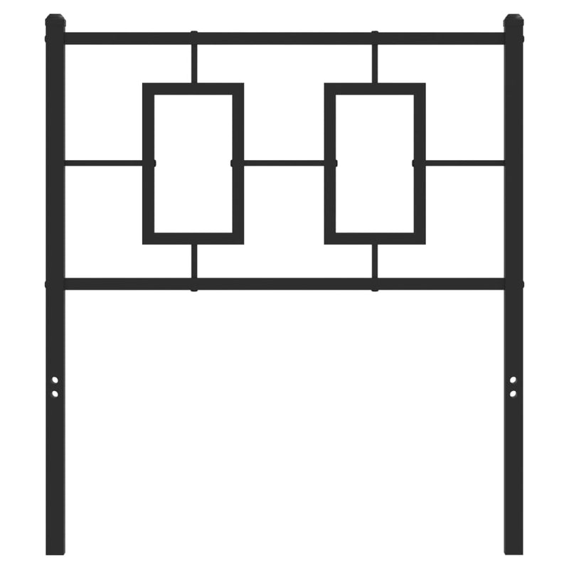 vidaXL fekete fém fejtámla 80 cm