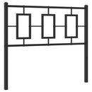 vidaXL fekete fém csere fejtámla 100 cm