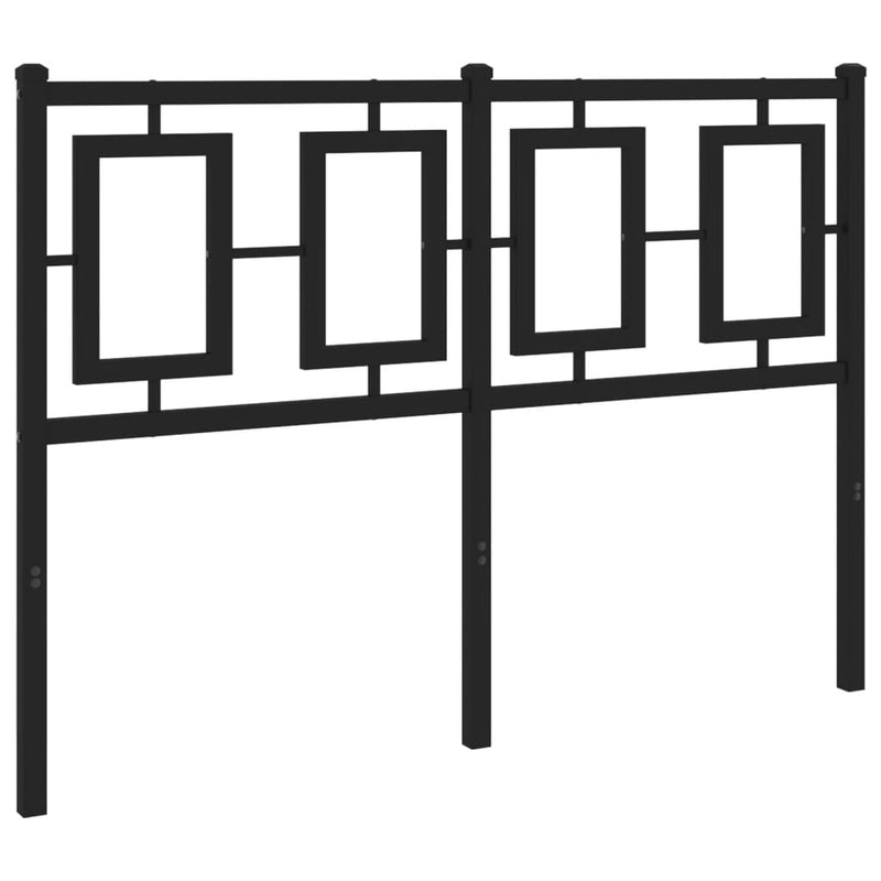 vidaXL fekete fém fejtámla 120 cm
