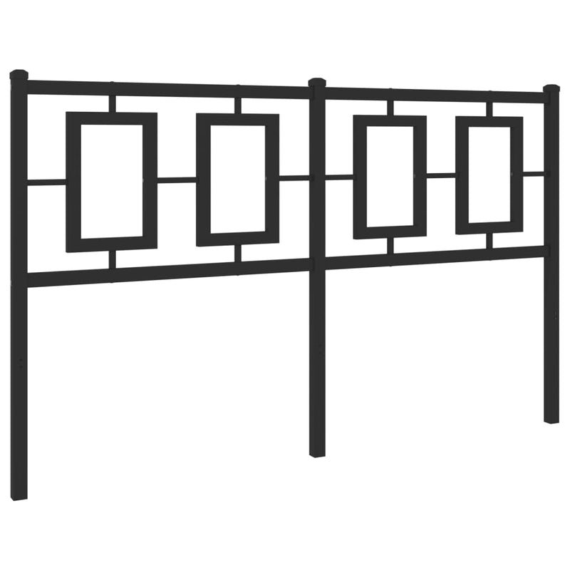 vidaXL fekete fém fejtámla 140 cm