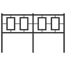 vidaXL fekete fém fejtámla 140 cm