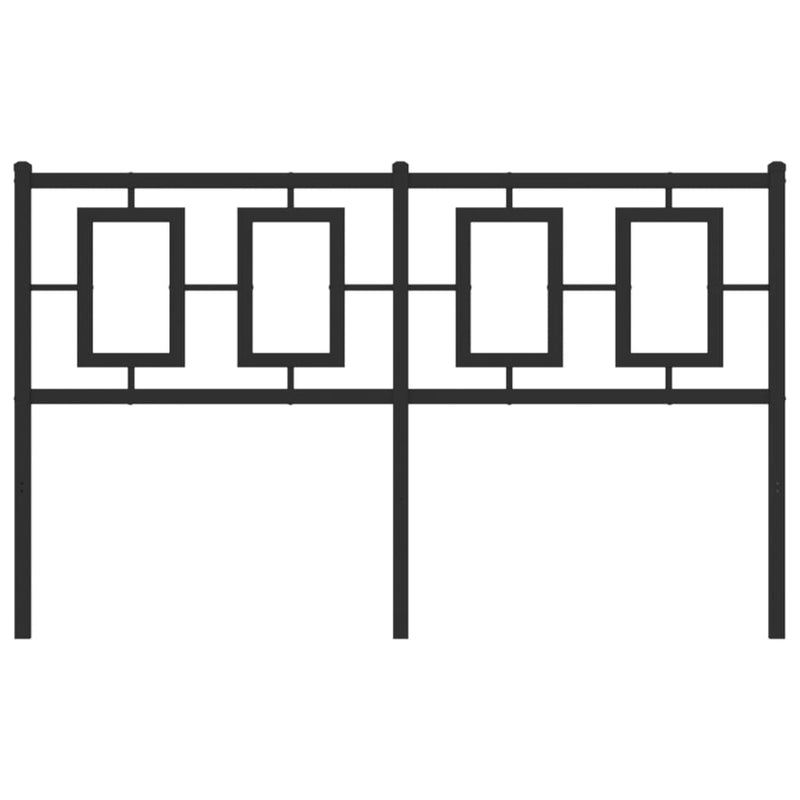 vidaXL fekete fém fejtámla 140 cm