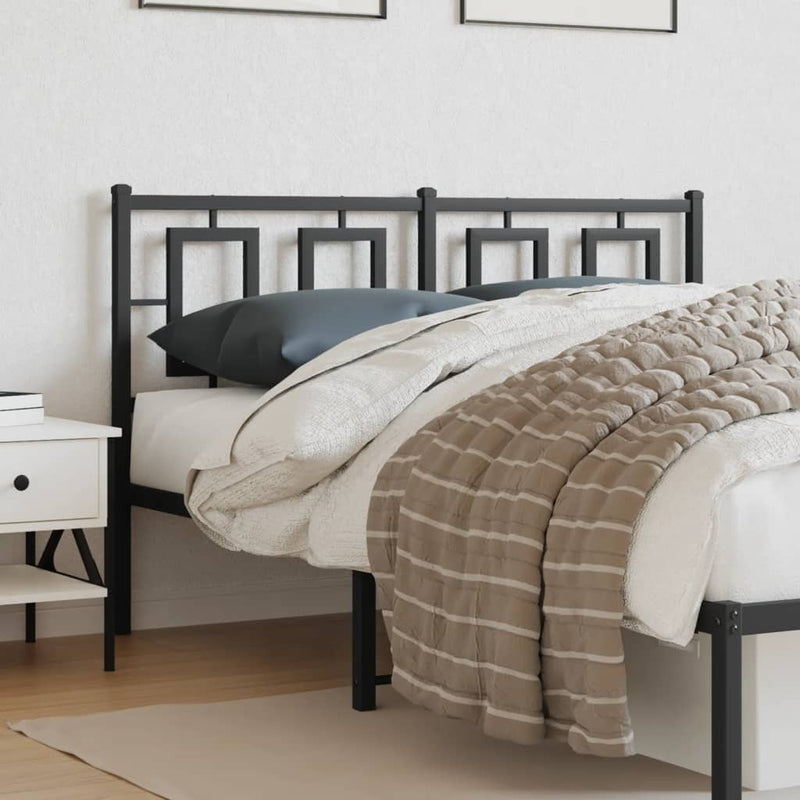 vidaXL fekete fém fejtámla 140 cm