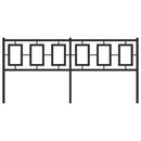 vidaXL fekete fém fejtámla 180 cm