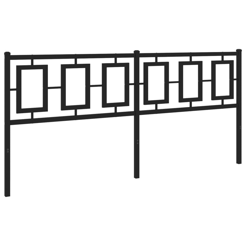 vidaXL fekete fém fejtámla 180 cm