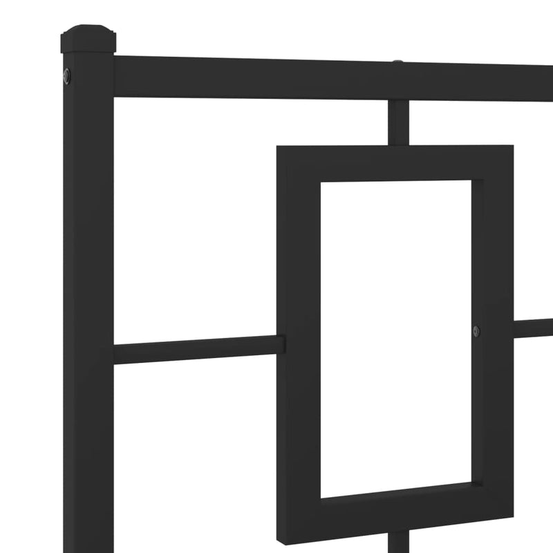 vidaXL fekete fém fejtámla 180 cm