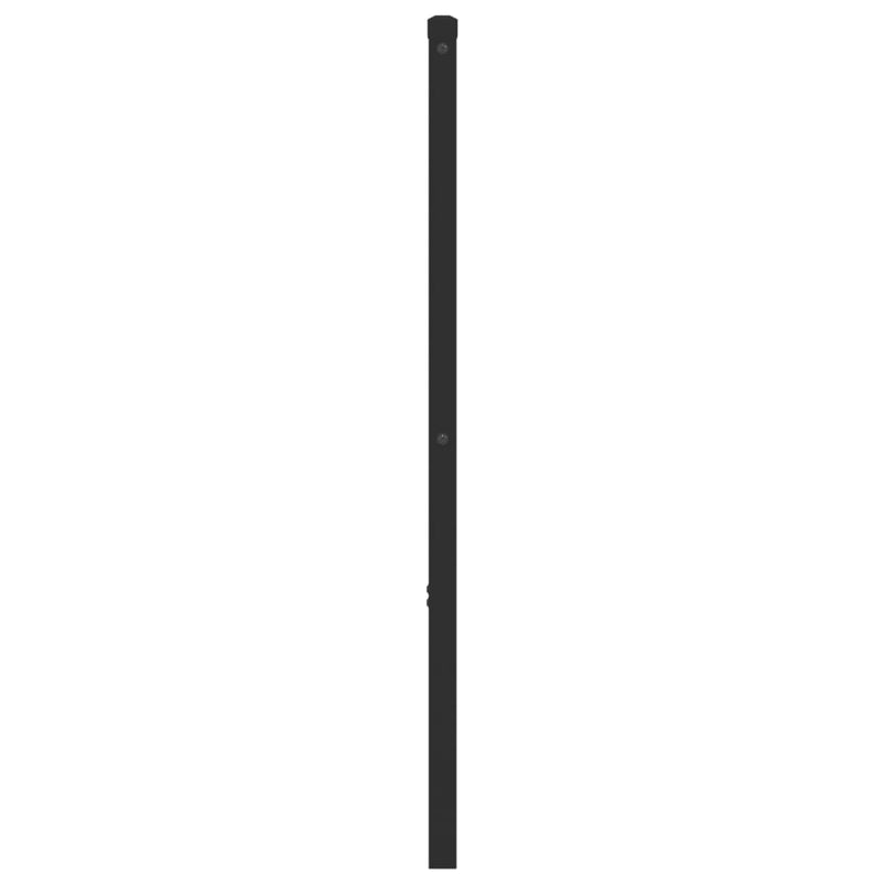 vidaXL fekete fém fejtámla 200 cm