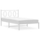 vidaXL fehér fém ágykeret fejtámlával 107x203 cm