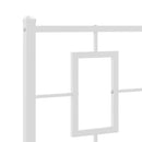 vidaXL fehér fém ágykeret fej- és lábtámlával 80x200 cm
