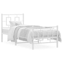 vidaXL fehér fém ágykeret fej- és lábtámlával 80x200 cm
