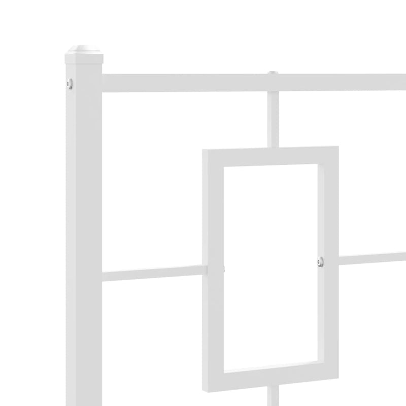 vidaXL fehér fém fejtámla 107 cm