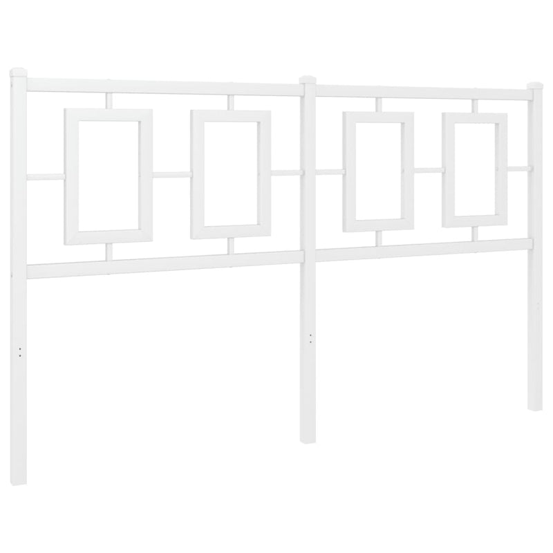 vidaXL fehér fém fejtámla 135 cm