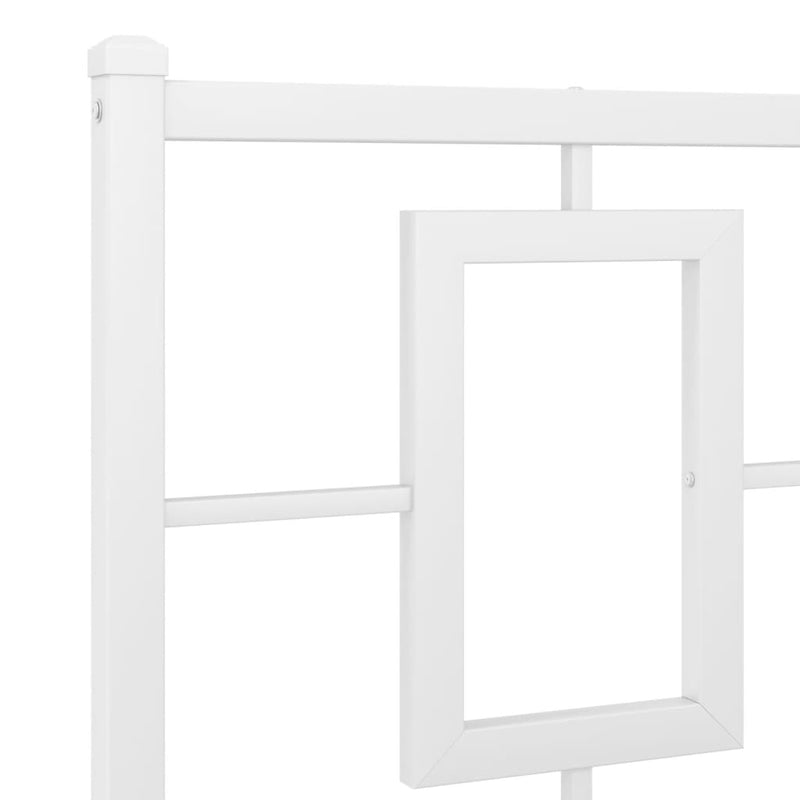 vidaXL fehér fém fejtámla 135 cm
