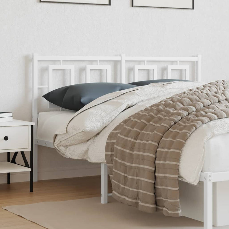 vidaXL fehér fém fejtámla 135 cm