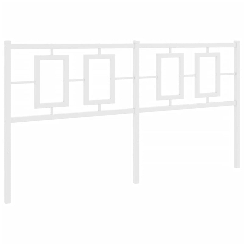 vidaXL fehér fém fejtámla 160 cm