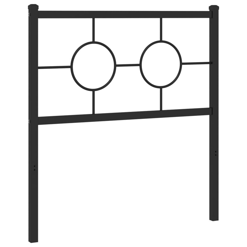 vidaXL fekete fém fejtámla 75 cm