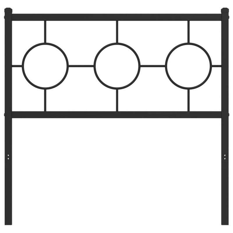 vidaXL fekete fém fejtámla 90 cm