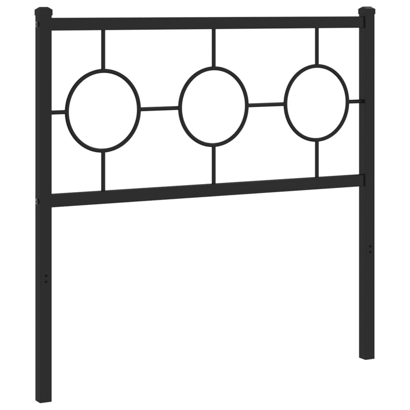 vidaXL fekete fém fejtámla 90 cm