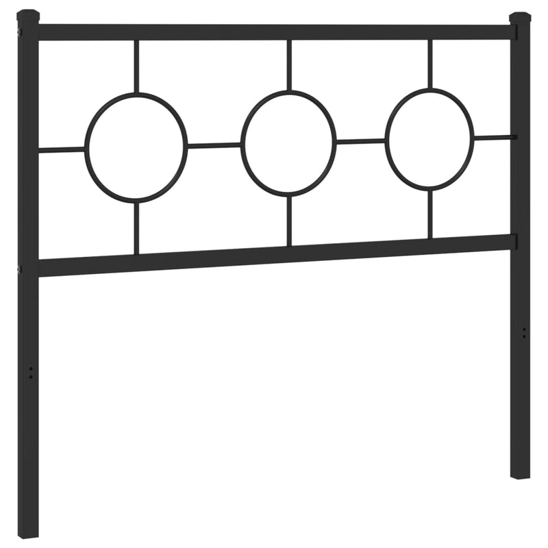 vidaXL fekete fém fejtámla 100 cm