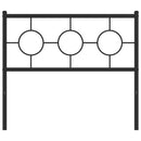 vidaXL fekete fém csere fejtámla 100 cm