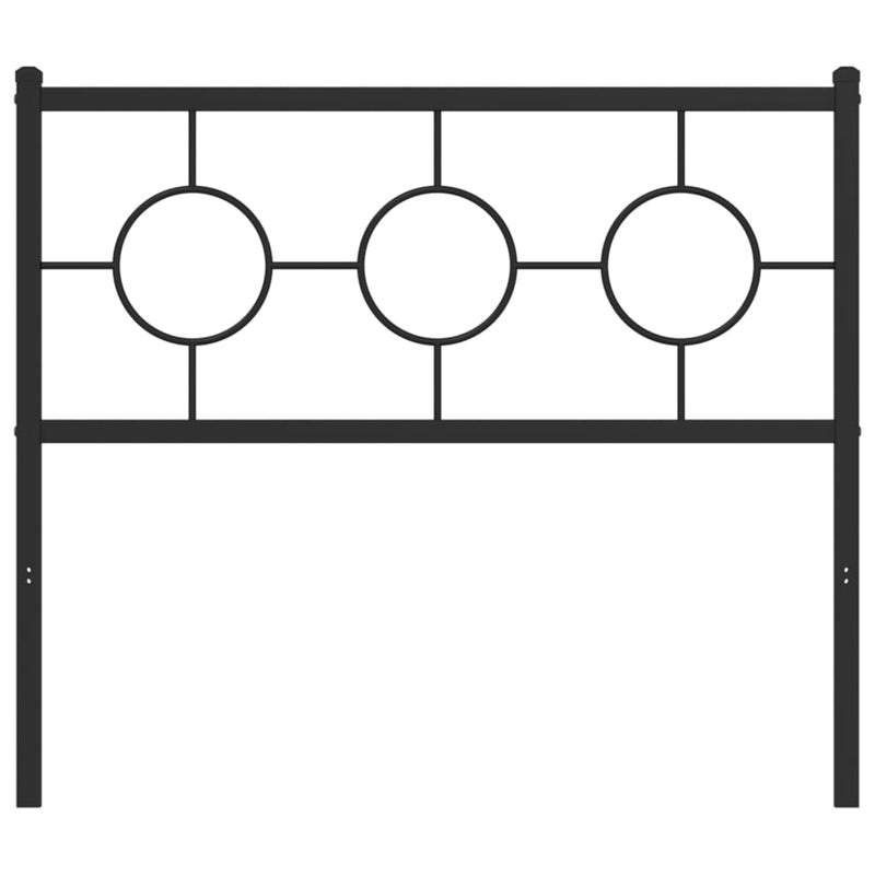 vidaXL fekete fém fejtámla 100 cm