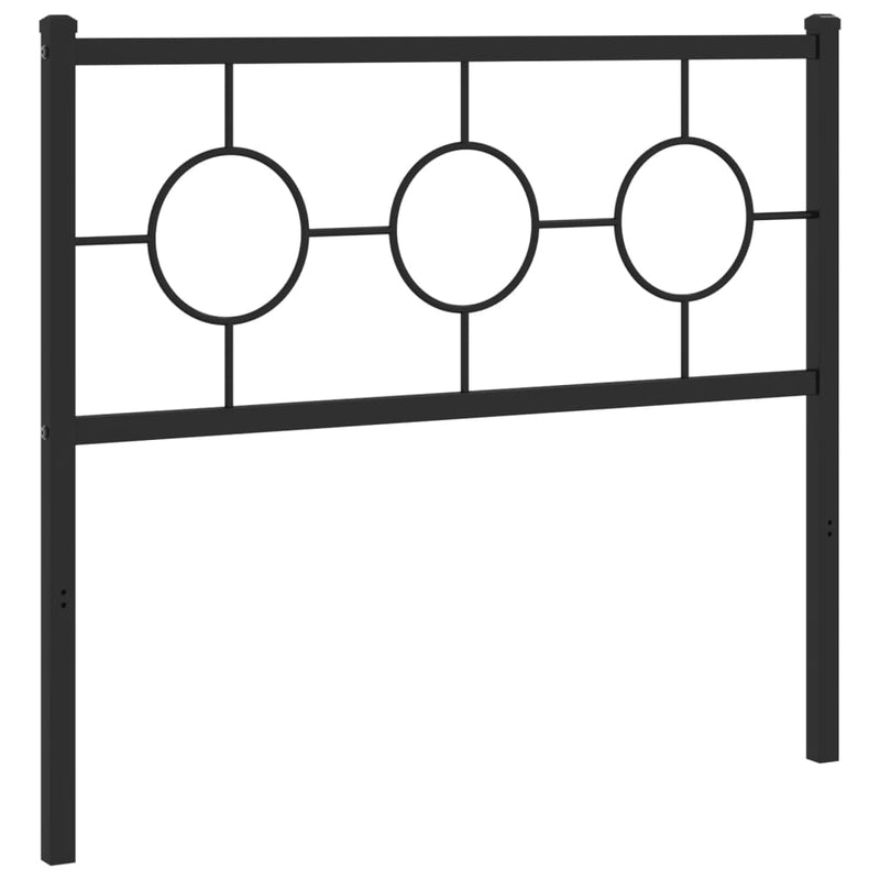 vidaXL fekete fém fejtámla 100 cm