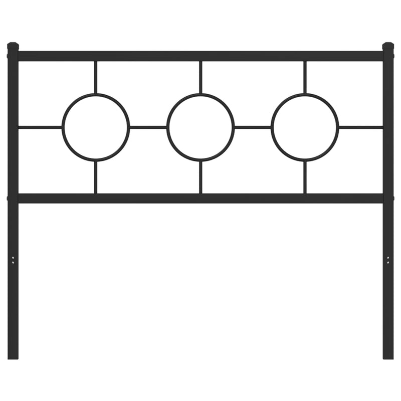 vidaXL fekete fém fejtámla 107 cm