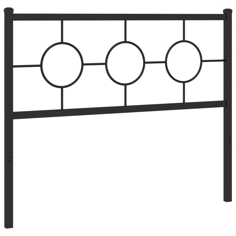 vidaXL fekete fém fejtámla 107 cm