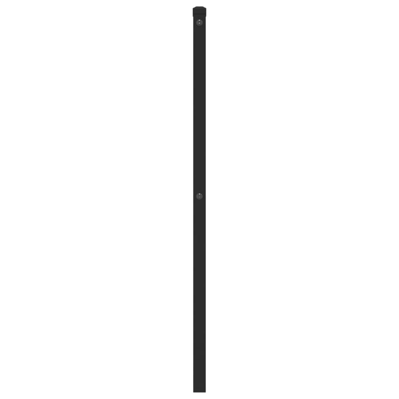 vidaXL fekete fém fejtámla 107 cm