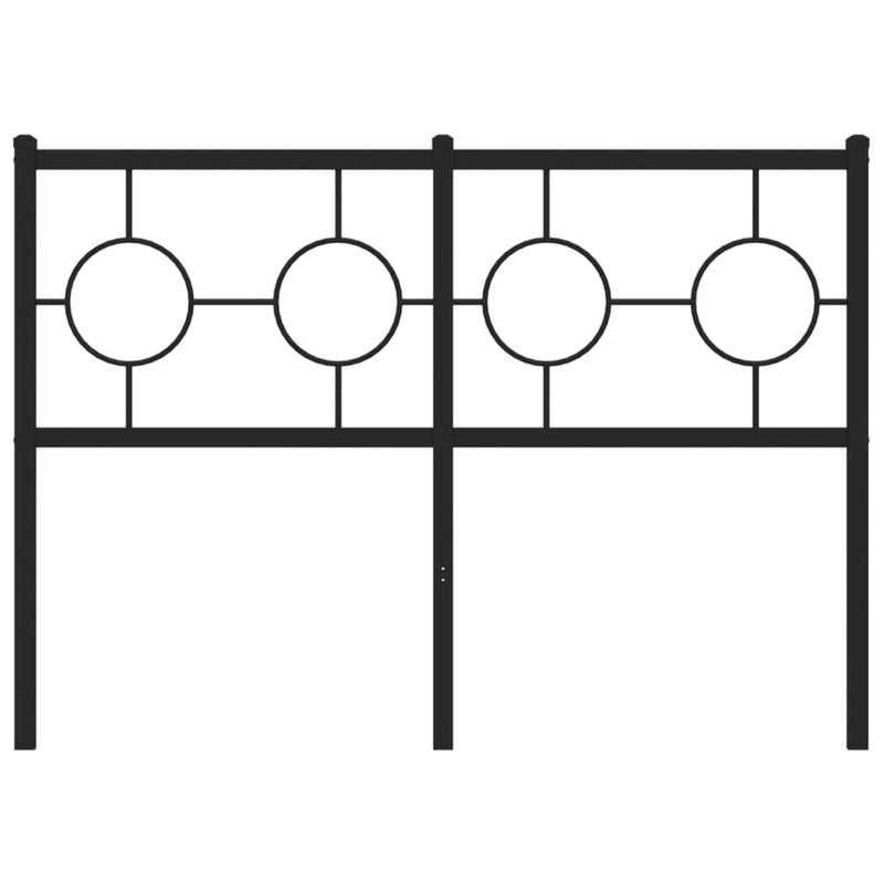vidaXL fekete fém fejtámla 120 cm