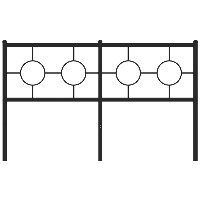 vidaXL fekete fém fejtámla 140 cm