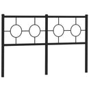 vidaXL fekete fém csere fejtámla 160 cm