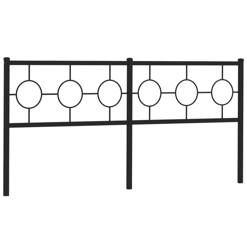 vidaXL fekete fém fejtámla 180 cm