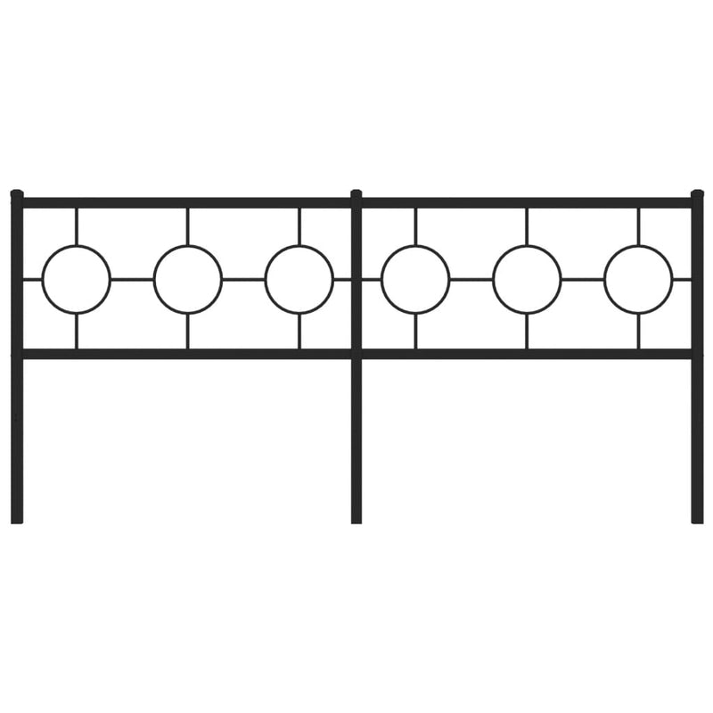 vidaXL fekete fém fejtámla 180 cm
