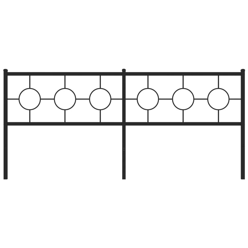 vidaXL fekete fém fejtámla 193 cm