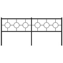 vidaXL fekete fém fejtámla 200 cm