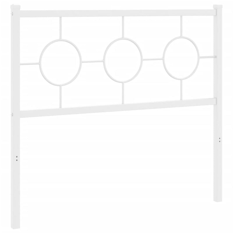 vidaXL fehér fém fejtámla 100 cm