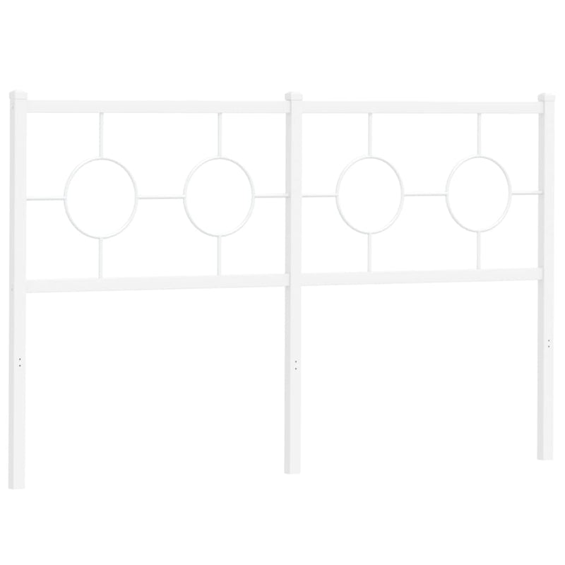 vidaXL fehér fém fejtámla 135 cm