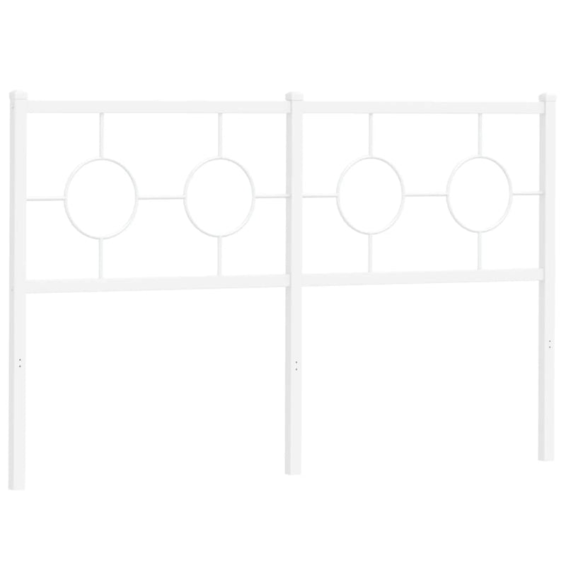 vidaXL fehér fém fejtámla 140 cm