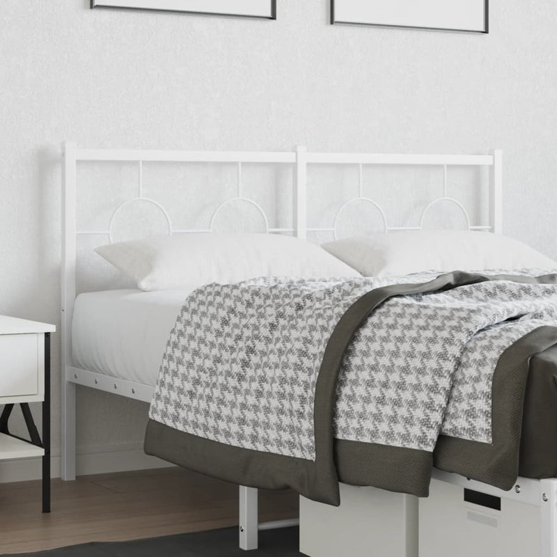 vidaXL fehér fém fejtámla 140 cm